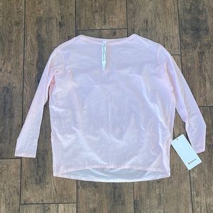 Lululemon Back in Action Long Sleeve t shirt - Pink